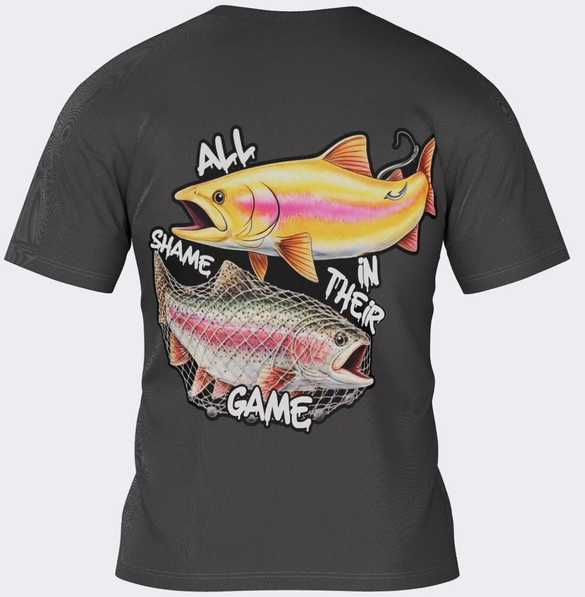 "ALL SHAME IN THEIR GAME" SNAGGER AND POACHERS X MAGIC FISH WATER COLLAB!!! (PRE-ORDER)